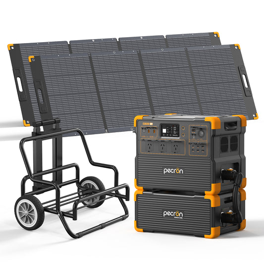 PECRON E3600LFP+EP3000-48V+2*PV300+Trolly