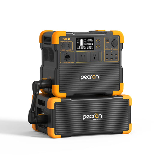 PECRON E2400LFP power station with 1x EP3000-48V expansion battery