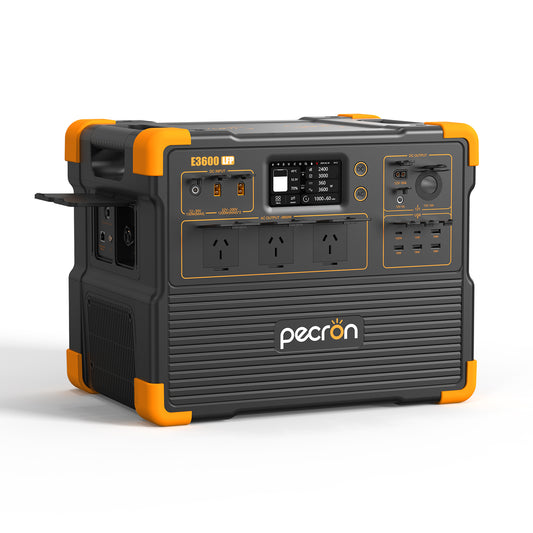 PECRON E3600LFP Australian Outlet with covers lifted up