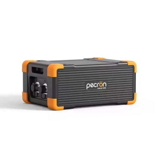 Left angle view of the PECRON EP3000-48V expansion battery